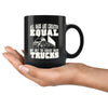 Funny Trucker Mug All Dads Are Created Equal But Only 11oz Black Coffee Mugs