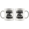 Funny Trucker Mug All Dads Are Created Equal But Only The 11oz White Coffee Mugs