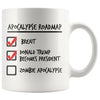 Funny Trump Brexit Zombie Mug Apocalypse Roadmap 11oz White Coffee Mugs