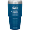 Funny Tumbler For Mothers Kinda Sweet Kinda Savage Mom Laser Etched 30oz Stainless Steel Tumbler