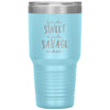 Funny Tumbler For Mothers Kinda Sweet Kinda Savage Mom Laser Etched 30oz Stainless Steel Tumbler