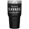 Funny Tumbler For Mothers This Mom Is Savage Classy Bougie Rachet Laser Etched 30oz Stainless Steel Tumbler