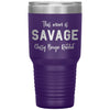 Funny Tumbler For Mothers This Mom Is Savage Classy Bougie Rachet Laser Etched 30oz Stainless Steel Tumbler