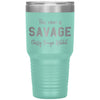 Funny Tumbler For Mothers This Mom Is Savage Classy Bougie Rachet Laser Etched 30oz Stainless Steel Tumbler