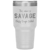 Funny Tumbler For Mothers This Mom Is Savage Classy Bougie Rachet Laser Etched 30oz Stainless Steel Tumbler