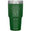 Funny Tumbler For Step Dad You Are Brave To Put Up With Me By Choice Laser Etched 30oz Stainless Steel Tumbler
