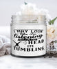 Funny Tumbling Candle I May Look Like I'm Listening But In My Head I'm Tumbling 9oz Vanilla Scented Candles Soy Wax