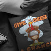 Funny Turkey Thanksgiving Pillow Give Geese A Chance