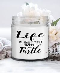 Funny Turtle Candle Life Is Better With A Turtle 9oz Vanilla Scented Candles Soy Wax