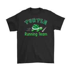 Funny Turtle Running Team Shirt Turtle Running Team Gildan Mens T-Shirt