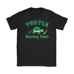 Funny Turtle Running Team Shirt Turtle Running Team Gildan Womens T-Shirt
