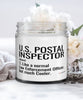 Funny U.S. Postal Inspector Candle Like A Normal Law Enforcement Officer But Much Cooler 9oz Vanilla Scented Candles Soy Wax