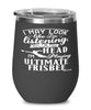 Funny Ultimate Frisbee Wine Glass I May Look Like I'm Listening But In My Head I'm Playing Ultimate Frisbee 12oz Stainless Steel Black