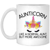 Funny Unicorn Aunt Mug Aunticorn Like A Normal Aunt But More Awesome 11oz White Coffee Cup XP8434