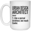 Funny Urban Design Architect Mug Like A Normal Architect But Much Cooler Coffee Cup 15oz White 21504