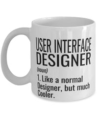 Funny User Interface UI Designer Mug Like A Normal Designer But Much Cooler Coffee Cup 11oz 15oz White