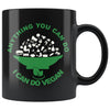 Funny Vegan Mug Anything You Can Do I Can Do Vegan 11oz Black Coffee Mugs
