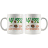 Funny Vegan Vegetarian Mug Eat Food Not Friends 11oz White Coffee Mugs