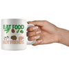 Funny Vegan Vegetarian Mug Eat Food Not Friends 11oz White Coffee Mugs