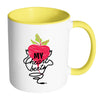Funny Vegetarian Vegan Mug My Heart Beets White 11oz Accent Coffee Mugs