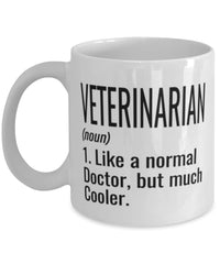 Funny Veterinarian Mug Like A Normal Doctor But Much Cooler Coffee Cup 11oz 15oz White