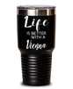 Funny Vienna Rabbit Tumbler Life Is Better With A Vienna Rabbit 30oz Stainless Steel Black
