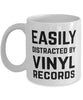 Funny Vinyl Records Easily Distracted By Vinyl Records Coffee Mug 11oz White