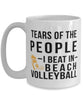 Funny Volleyballer Mug Tears Of The People I Beat In Beach Volleyball Coffee Mug 15oz White