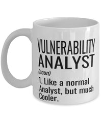 Funny Vulnerability Analyst Mug Like A Normal Analyst But Much Cooler Coffee Cup 11oz 15oz White