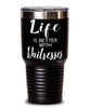 Funny Waitress Tumbler Life Is Better With Waitresses 30oz Stainless Steel Black
