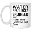 Funny Water Resources Engineer Mug Gift Like A Normal Engineer But Much Cooler Coffee Cup 11oz White XP8434