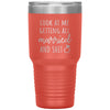 Funny Wedding Announcement Tumbler Look At Me Getting All Married And Shit Laser Etched 30oz Stainless Steel Tumbler