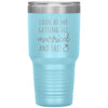 Funny Wedding Announcement Tumbler Look At Me Getting All Married And Shit Laser Etched 30oz Stainless Steel Tumbler