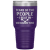 Funny Weightlifter Tumbler Tears Of The People I Beat In Weightlifting Laser Etched 30oz Stainless Steel