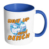 Funny Weightlifting Mug Shut Up And Bench White 11oz Accent Coffee Mugs