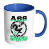 Funny Weightlifting Squats Mug A** to Grass White 11oz Accent Coffee Mugs