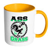 Funny Weightlifting Squats Mug A** to Grass White 11oz Accent Coffee Mugs