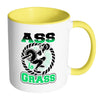 Funny Weightlifting Squats Mug A** to Grass White 11oz Accent Coffee Mugs