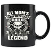 Funny Welder Mug My Mom She Give Birth To A Legend 11oz Black Coffee Mugs