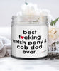 Funny Welsh Pony and Cob Candle B3st F-cking Welsh Pony and Cob Dad Ever 9oz Vanilla Scented Candles Soy Wax