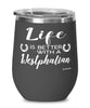 Funny Westphalian Horse Wine Glass Life Is Better With A Westphalian 12oz Stainless Steel Black