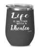 Funny Wheaten Rabbit Wine Glass Life Is Better With A Wheaten 12oz Stainless Steel Black