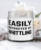 Funny Whittler Candle Easily Distracted By Whittling 9oz Vanilla Scented Candles Soy Wax