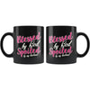 Funny Wife Mug Blessed By God Spoiled By My Husband 11oz Black Coffee Mugs