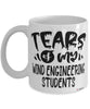 Funny Wind Engineering Professor Teacher Mug Tears Of My Wind Engineering Students Coffee Cup White