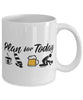Funny Windsurfer Mug Adult Humor Plan For Today Windsurfing Coffee Mug 11oz 15oz White