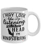 Funny Windsurfer Mug I May Look Like I'm Listening But In My Head I'm Windsurfing Coffee Cup White