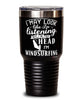 Funny Windsurfer Tumbler I May Look Like I'm Listening But In My Head I'm Windsurfing 30oz Stainless Steel Black