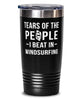 Funny Windsurfer Tumbler Tears Of The People I Beat In Windsurfing Tumbler 20oz Stainless Steel