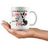 Funny Wine Cat Mug I Just Want To Drink Wine And 11oz White Coffee Mugs